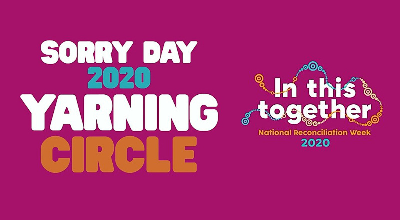 National Sorry Day Yarning Circle banner from 2020