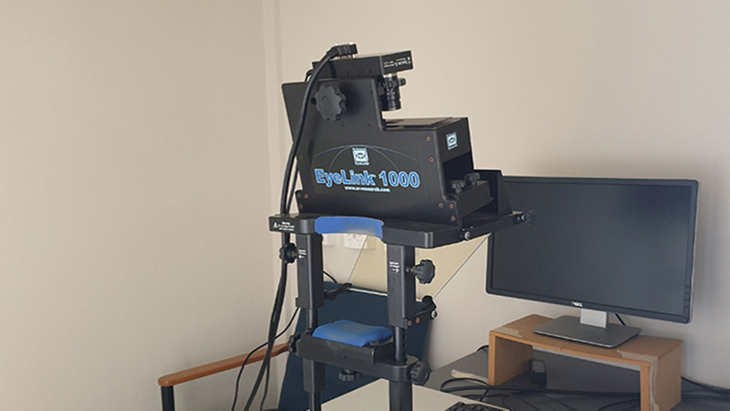 Eyelink testing equipment at the Coffs Harbour campus