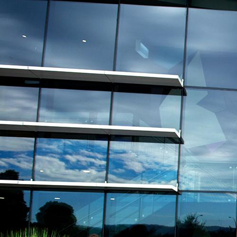 glass front of building at Coffs Harbour campus