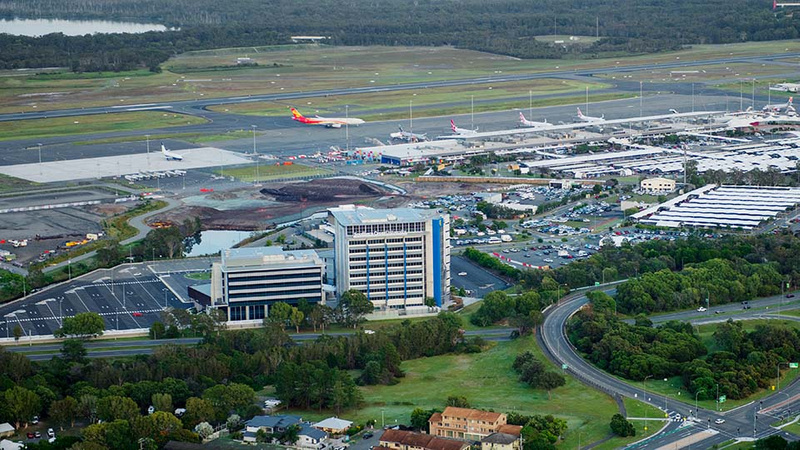 Aerial view of Gold Coast campus