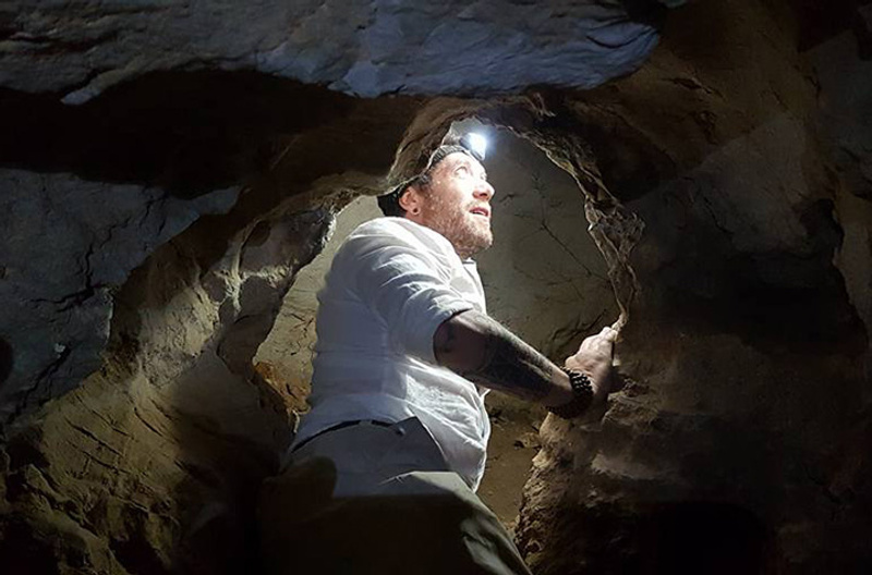 Dr Renaud Joannes-Boyau In China cave where Giganto found