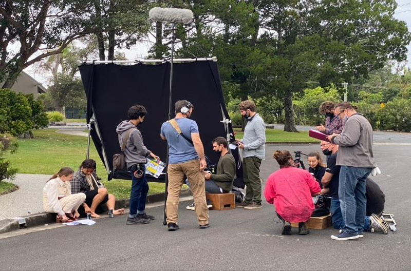 A glimpse behind the scenes of a local feature film production
