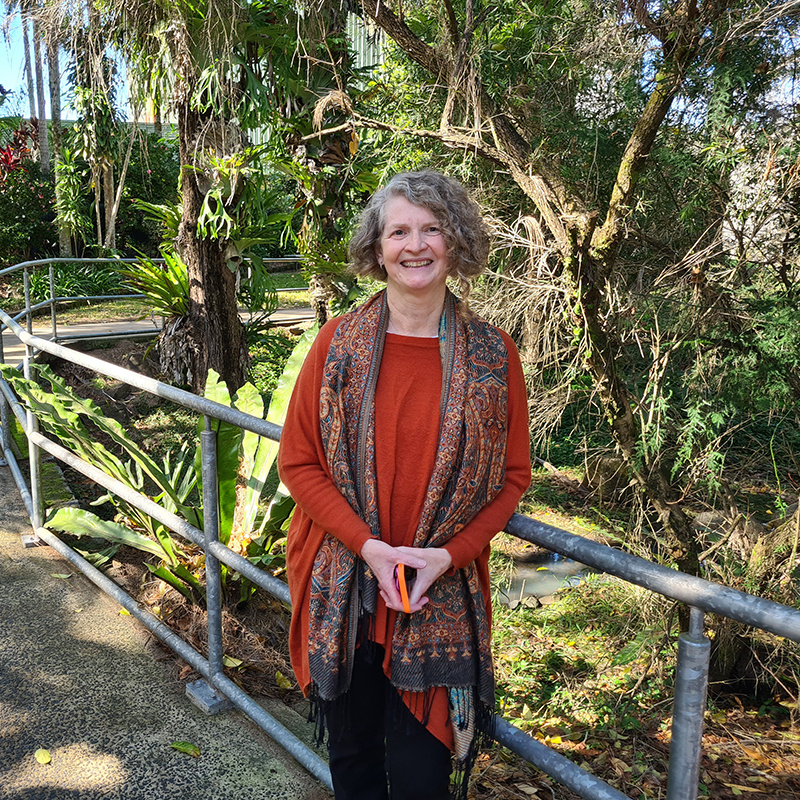 Dr Erica Russ on campus at Lismore