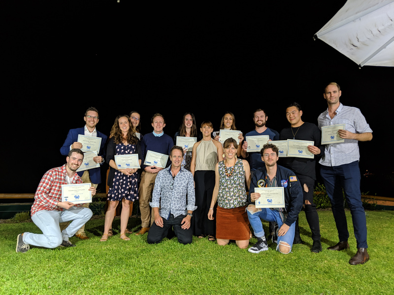 PhD student Tom Glaze and other recipients of student awards at the 2019 ACRS conference