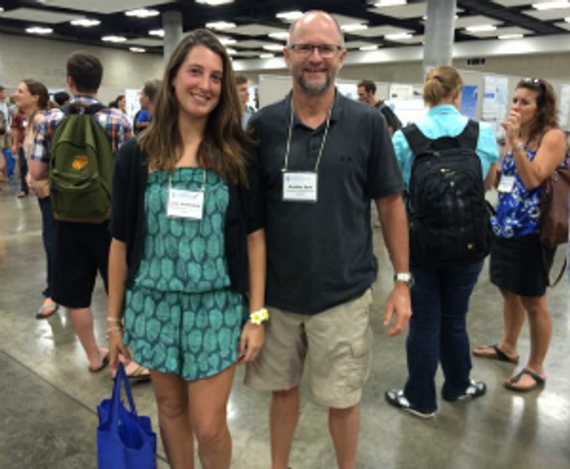 Prof. Bradley Eyre and PhD student Laura Stoltenberg